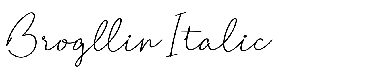 Brogllin Italic
